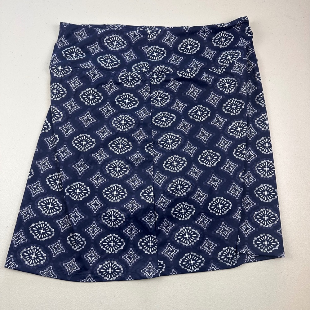NWT Gradual Skort Womens M Navy Blue Geometric Print Athletic Tennis Golf